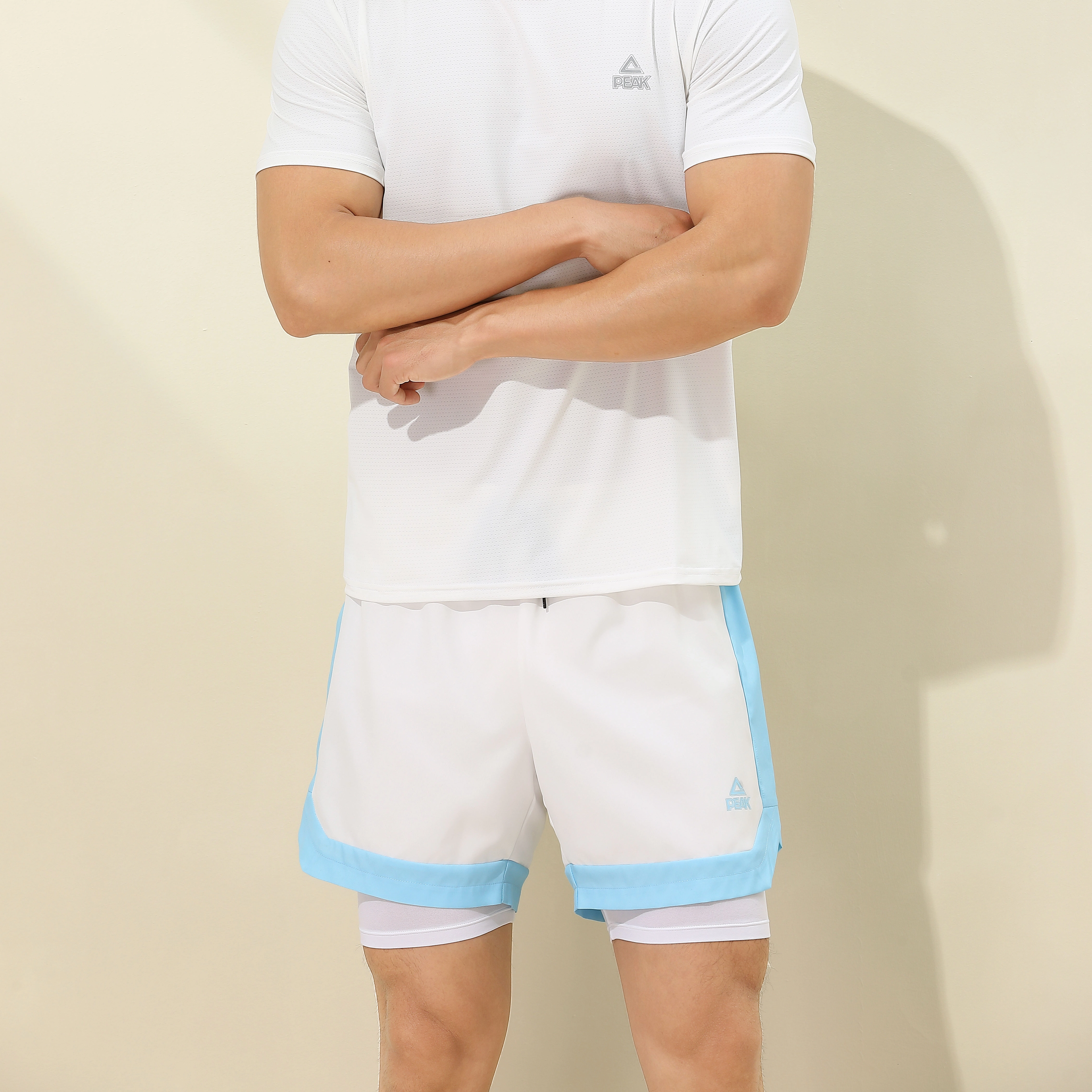 匹克 泳裤防尴尬大码游泳装备全套泡温泉沙滩泳裤休闲泳衣 男女同款 黑色白色
