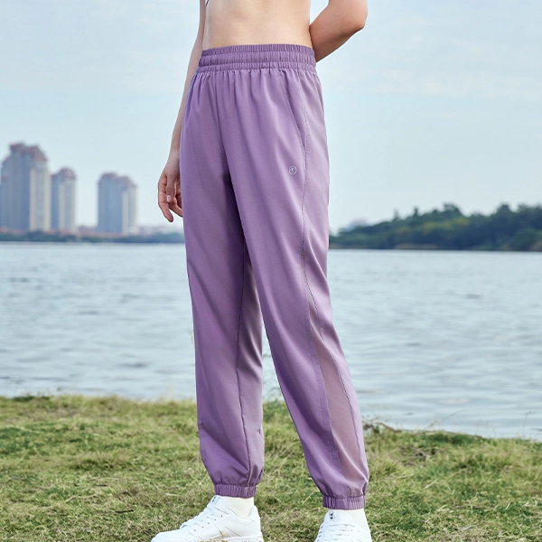 乔丹 防晒透气纯色宽松休闲裤 女款 蔷薇紫