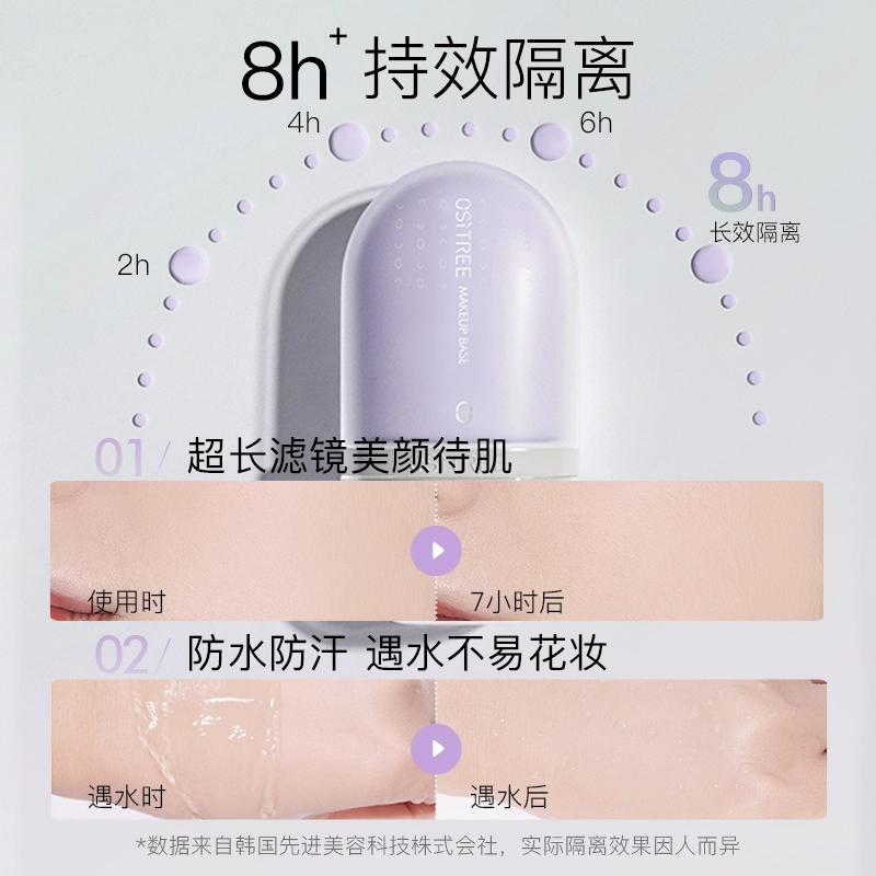 柳丝木 防晒霜乳隔离底妆组合 粉色高倍防紫外线防水面部 清透 伪素颜