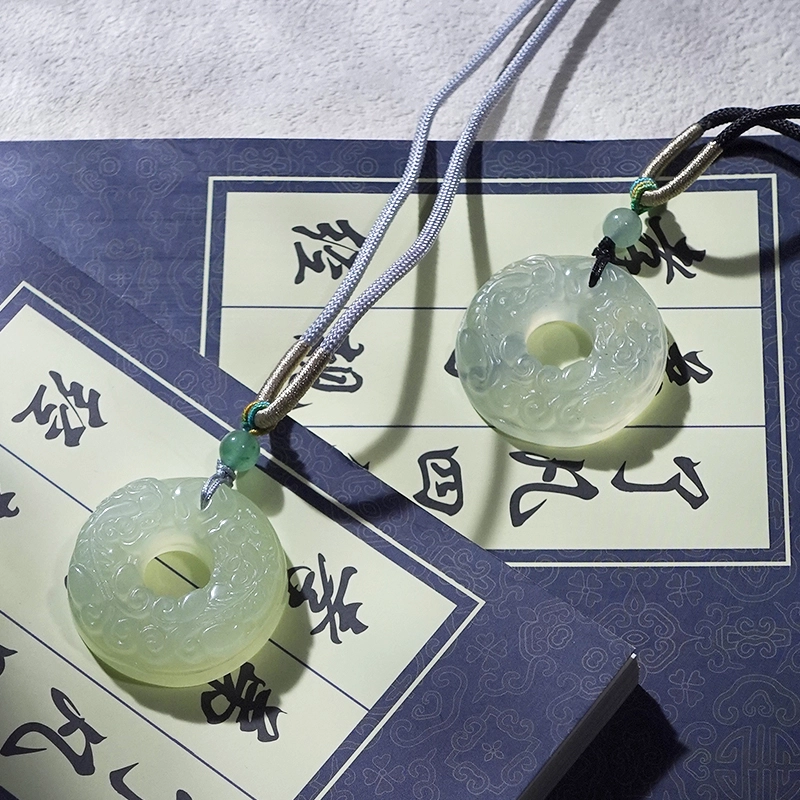 乃瑭 【八方来财招财貔貅】吞金兽聚财纳福国潮高品质民族风新中式#好运 岫玉 项链 男女同款情侣款