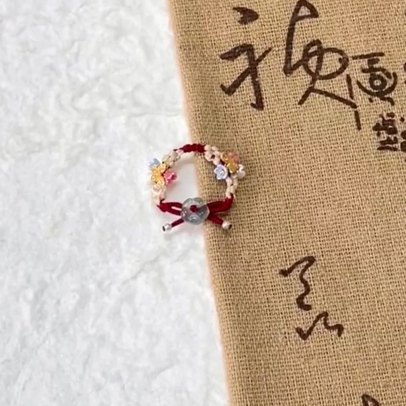 乃瑭 简约小众设计感百搭 精致显白可爱甜美青春氛围感 自戴送礼百搭款 有钱花 树脂 戒指 男女同款情侣款