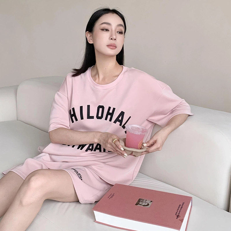 周淼 系带纯色高腰休闲短裤 女款