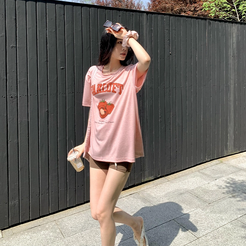 周淼 纯色高腰系带休闲短裤 女款