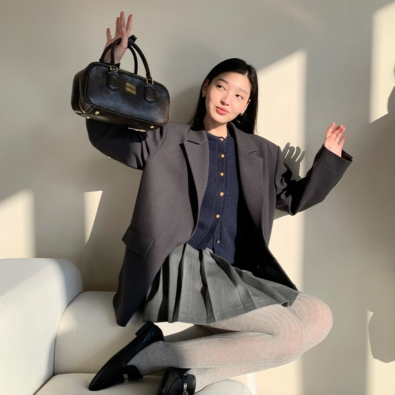 周淼 坑条定织立体绞花短袖针织衫 女款