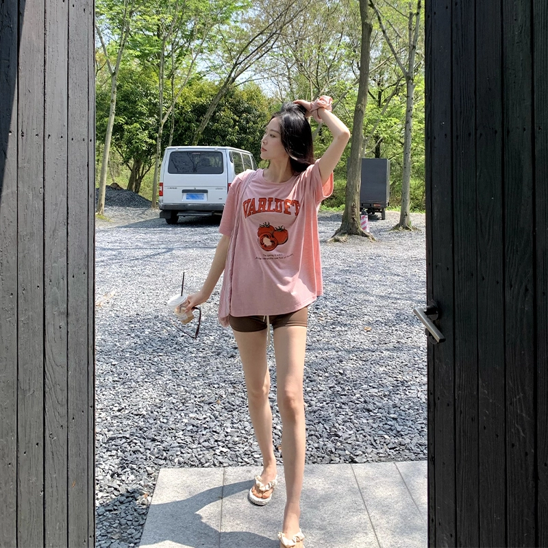 周淼 纯色高腰系带休闲短裤 女款