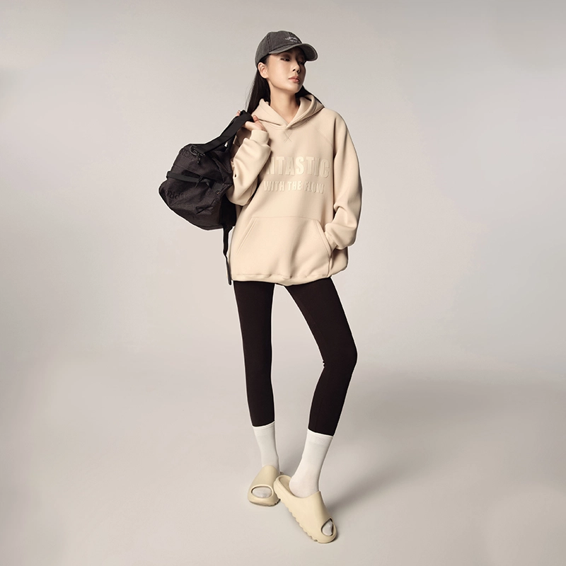 周淼 真丝发热纤维打底裤无痕高腰高弹外穿瑜伽裤子 女 秋季