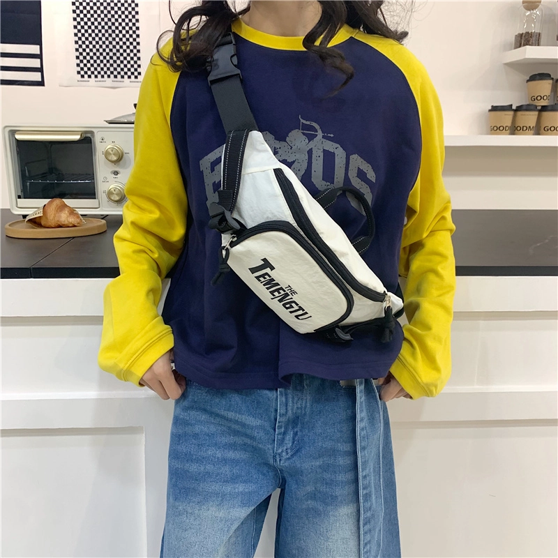 笛贝嘉 日系潮牌休闲运动 牛津布 腰包 男女同款情侣款 多色