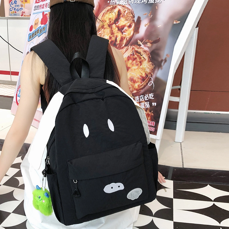 笛贝嘉 可爱简约时尚潮流 尼龙 双肩包 常规 女款 多色