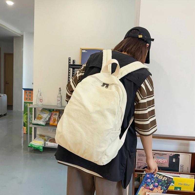 笛贝嘉 大容量 帆布 双肩包 男女同款情侣款 多色