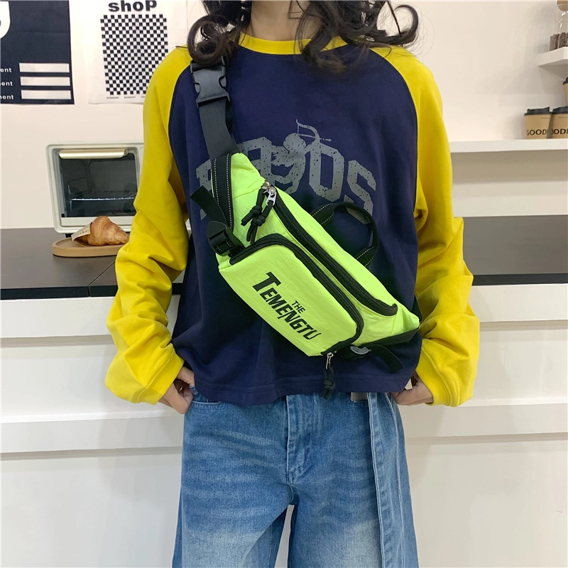 笛贝嘉 日系潮牌休闲运动 牛津布 腰包 男女同款情侣款 多色