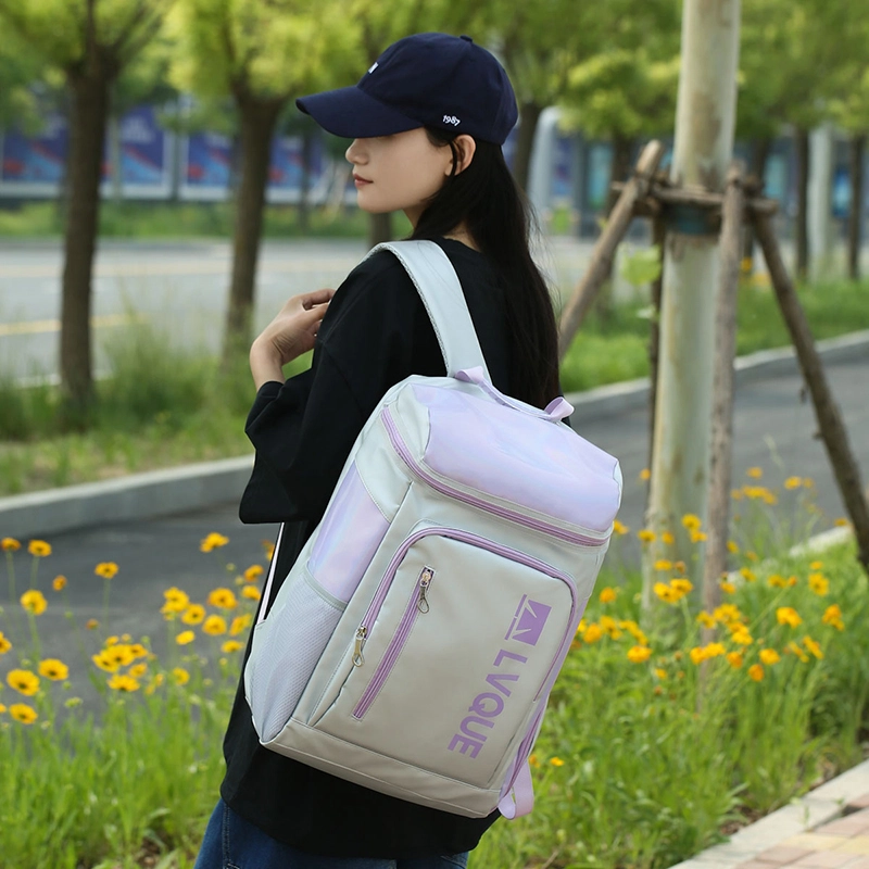 笛贝嘉 休闲运动健身字母背包羽毛球包轻便百搭旅行 牛津布 双肩包 常规 男女同款情侣款 多色