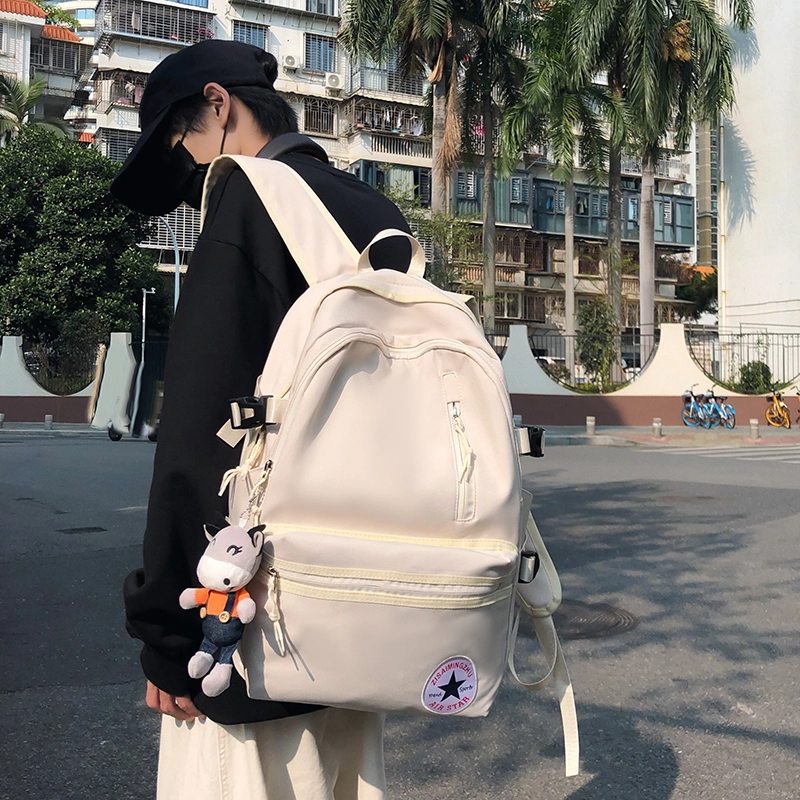 笛贝嘉 大容量时尚潮流百搭 尼龙 双肩包 常规 男女同款情侣款 多色