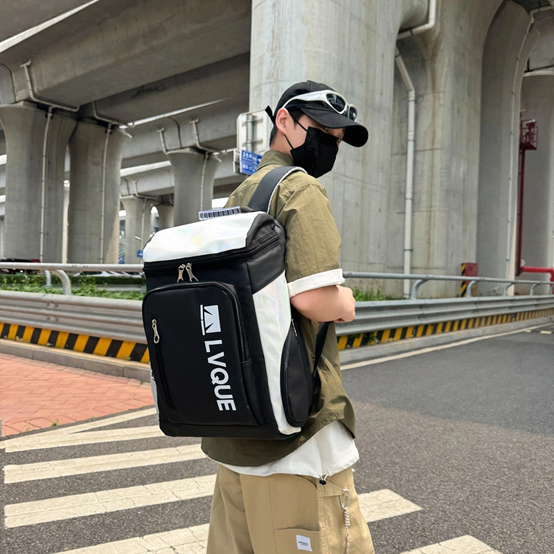笛贝嘉 休闲运动健身字母背包羽毛球包轻便百搭旅行 牛津布 双肩包 常规 男女同款情侣款 多色