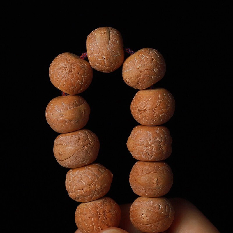 今夕 尼泊尔藏式切片文玩佛珠念珠 凤眼菩提 菩提类手串 男款