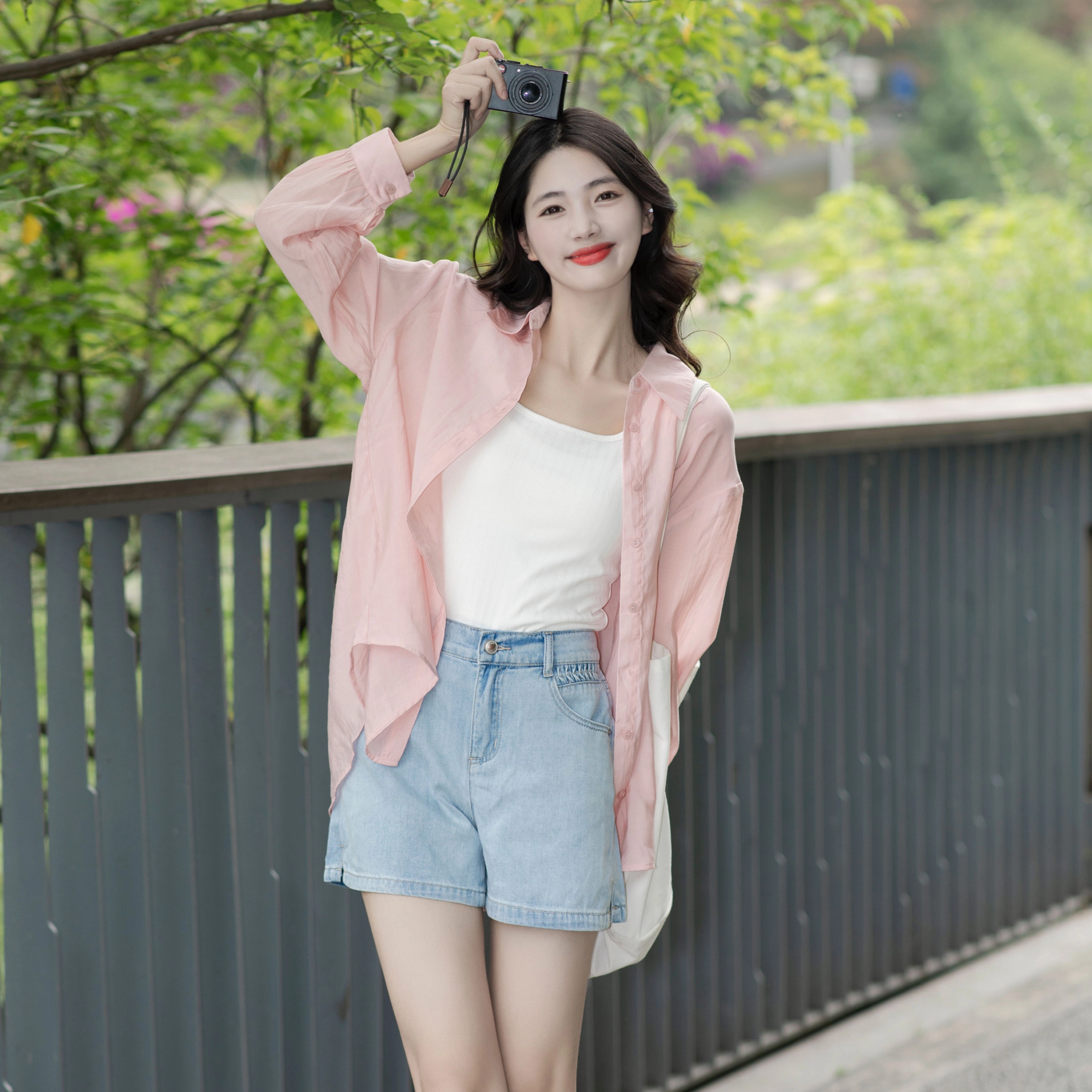 茵曼 纯色方领无袖吊带背心 女款