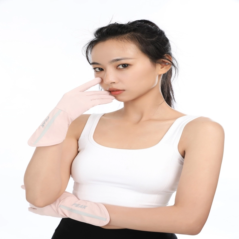 匹克 户外运动骑行防紫外线可触屏开车遮阳防滑透气薄款 冰丝 手套 女款 多色