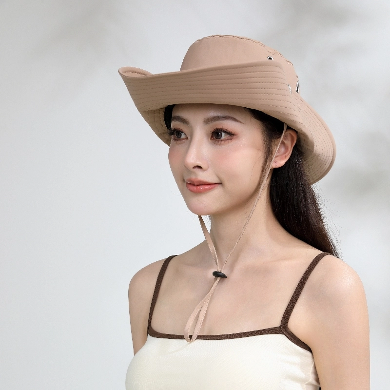 匹克 遮阳防晒网眼透气户外海边登山徒步可系绳防风 聚酯纤维 渔夫帽 男女同款情侣款 多色