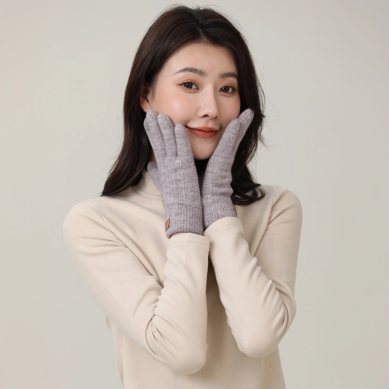 匹克 纯色针织毛线加厚加绒防寒保暖可触屏 多色 手套 男女同款情侣款
