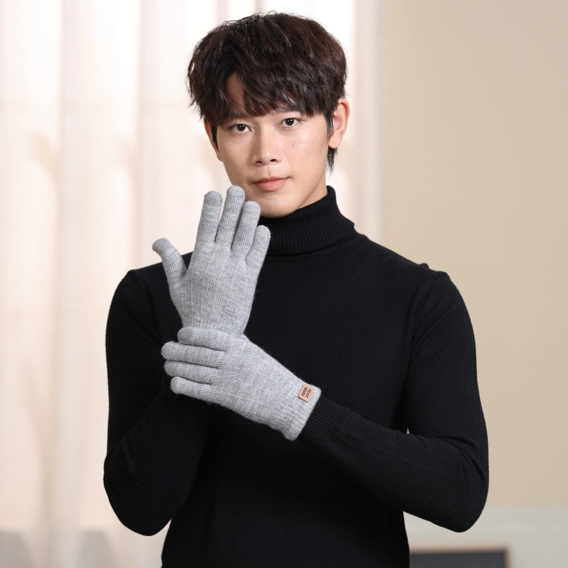 匹克 纯色针织毛线加厚加绒防寒保暖可触屏 多色 手套 男女同款情侣款