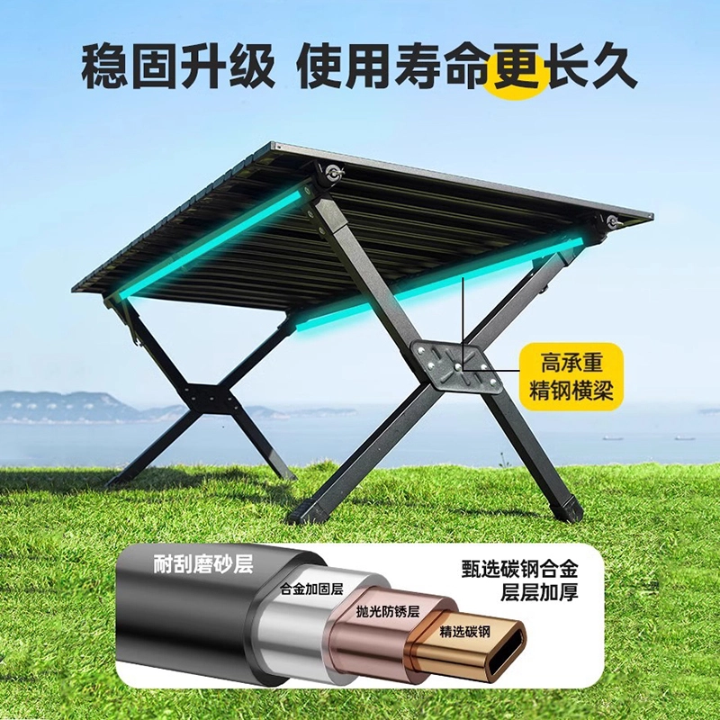 原始人户外桌椅套件 便携免安装休闲家具 小号 中号 大号