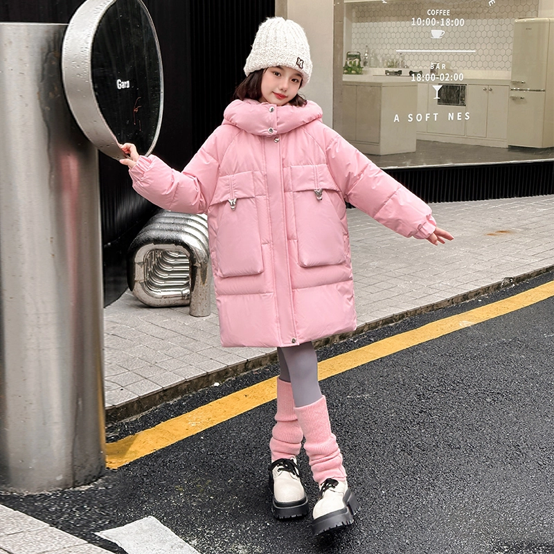 木木屋 连帽时尚防风保暖羽绒服 青少年
