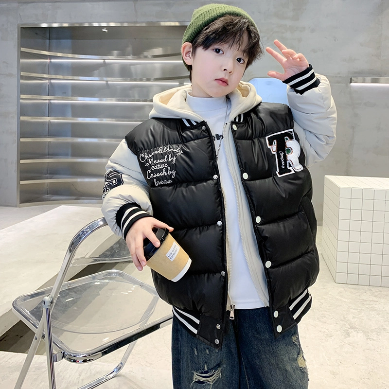 木木屋棉衣 洋气连帽舒适假两件长袖 青少年