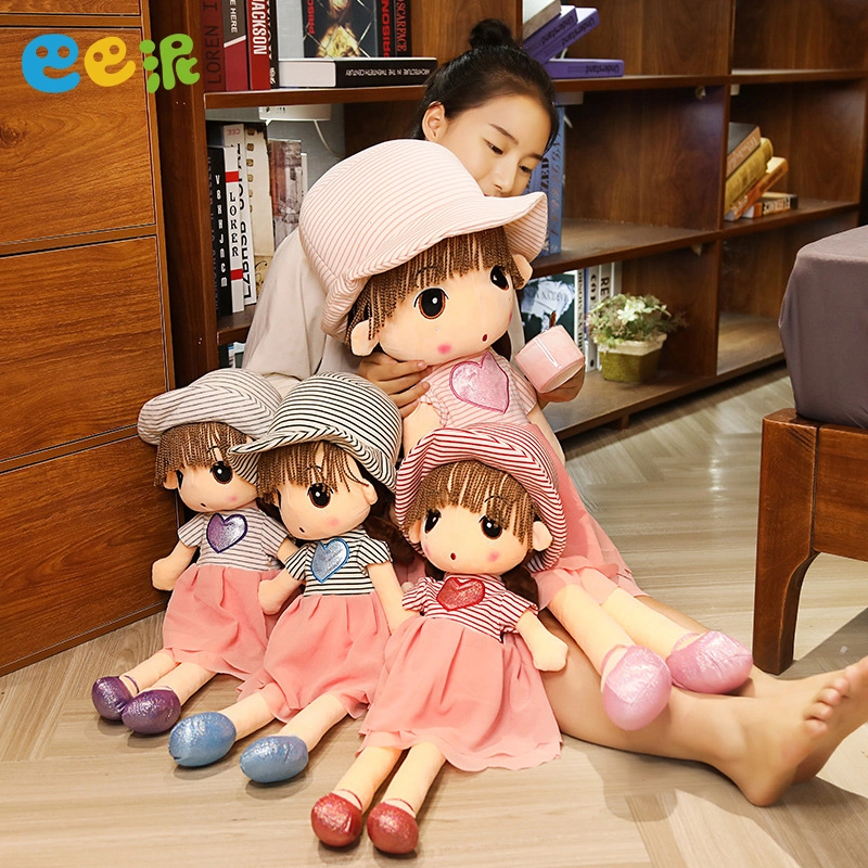 巴巴泥 可爱小女孩布娃娃 玩偶 毛绒公仔