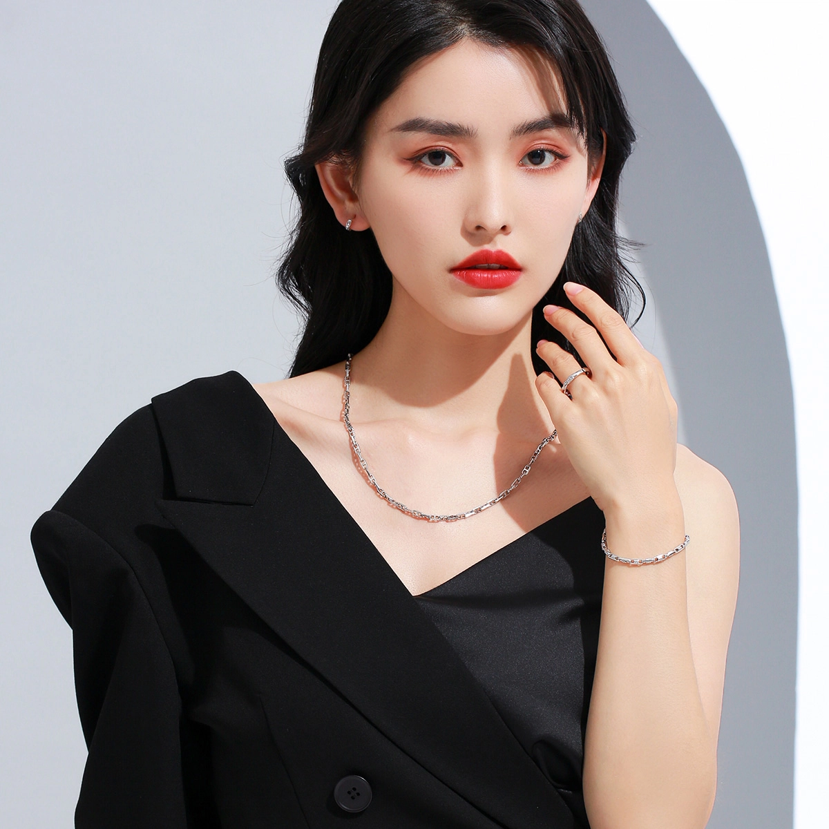 老庙 精致时髦小众设计 铂金 铂金项链 女款