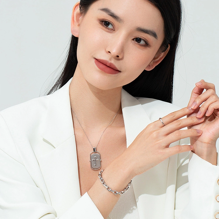 老庙 时尚简约大气气质百搭小众 铂金 手链 女款