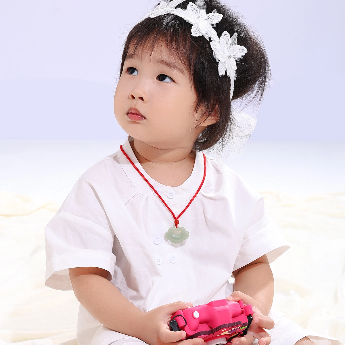 老庙 精致幸福人生如意锁挂件百搭通勤 项链 女款
