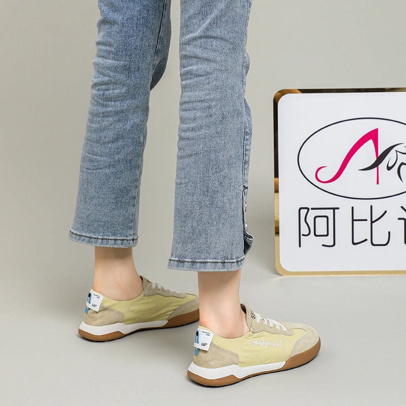 阿比让 猪皮 简约百搭德训芭蕾鞋 轻便透气 低帮 生活休闲鞋 女款
