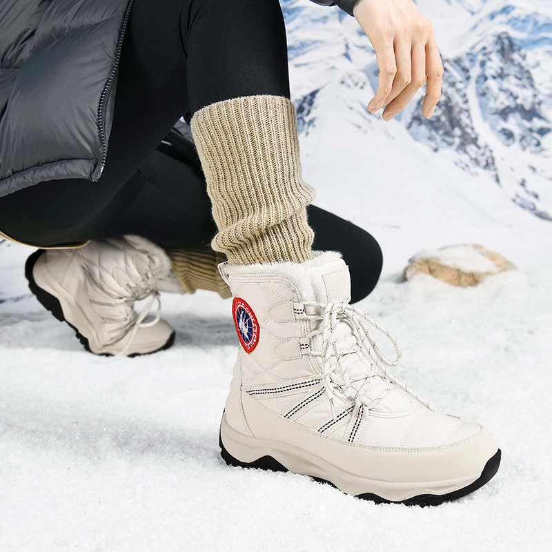 威世米邦 保暖防滑 加绒加厚 厚底 户外登山 短筒 雪地靴 男女同款
