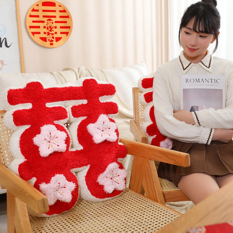 菲梦兔 双喜字 创意萌趣 玩偶周边