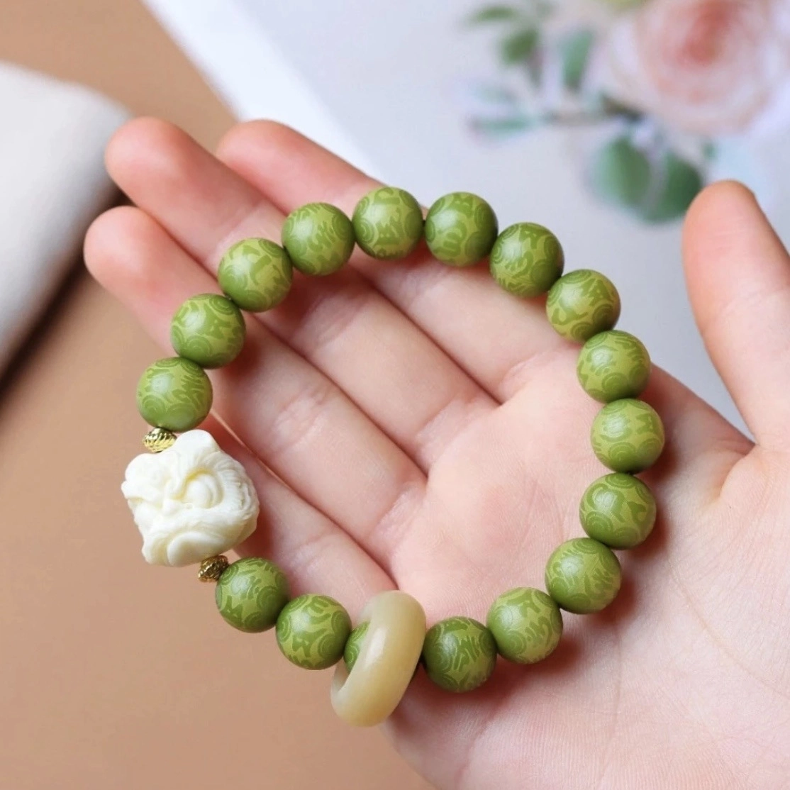天纵 六字箴言配国潮 菩提根 菩提手串 女款