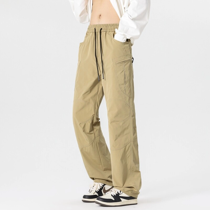 佑麟 美式工装裤户外登山软壳裤子防风防水直筒徒步机能休闲裤长裤 男女同款
