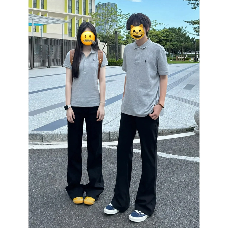 佑麟 夏季薄款垂感高级感冰丝显瘦直筒休闲裤 男女同款