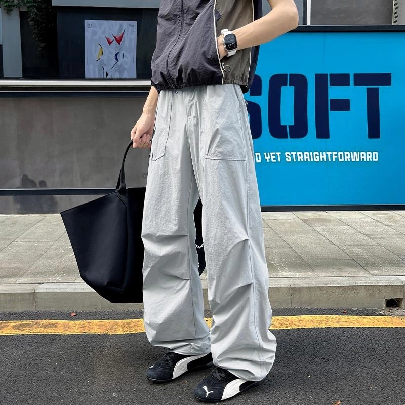 佑麟 侧拉链登山工装裤夏季薄款山系户外伞兵裤美式机能裤休闲裤 男女同款