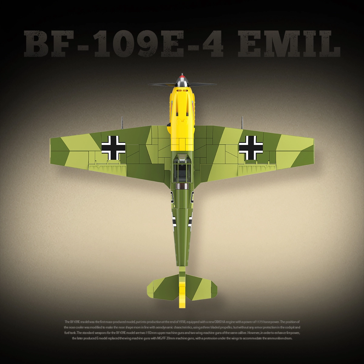 QUAN GUAN BF-109E-4 631pcs 100288