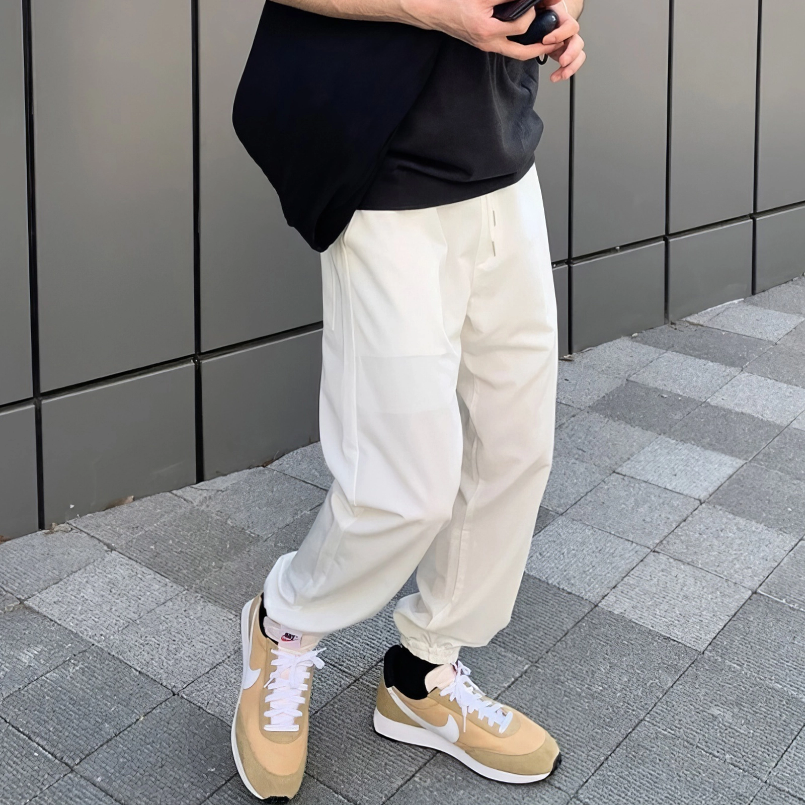 我是大卫 直筒宽松百搭运动时尚休闲裤 男女同款