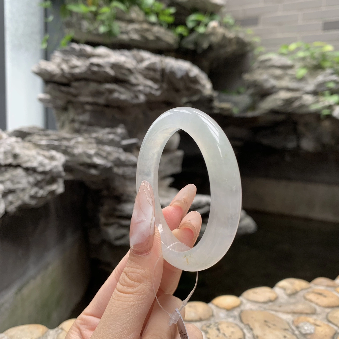 翠亨祥 新中式 优雅温润款 高级 正圈 淡晴底 冰种 翡翠手镯 女