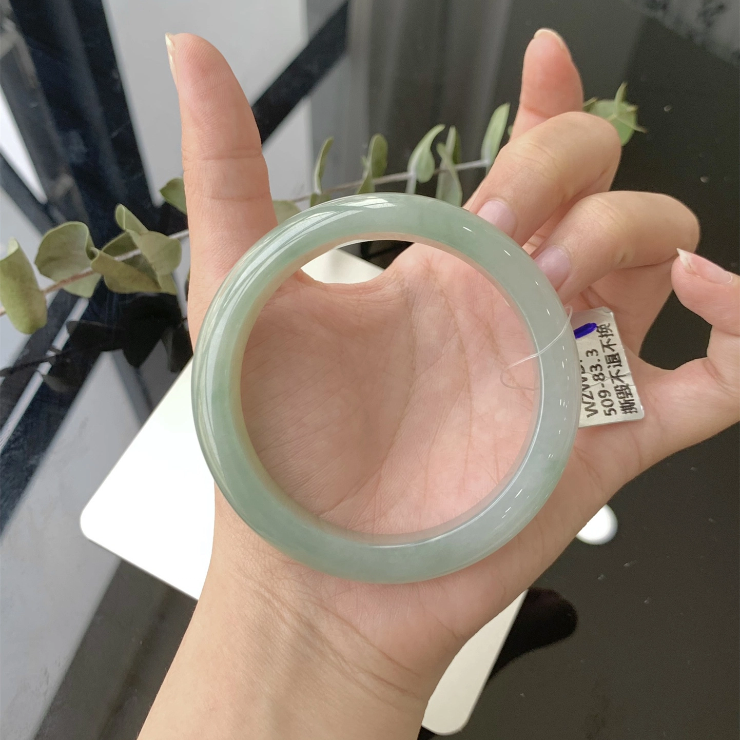 翠亨祥 新中式清新高级优雅气质 糯种 翡翠手镯 女款