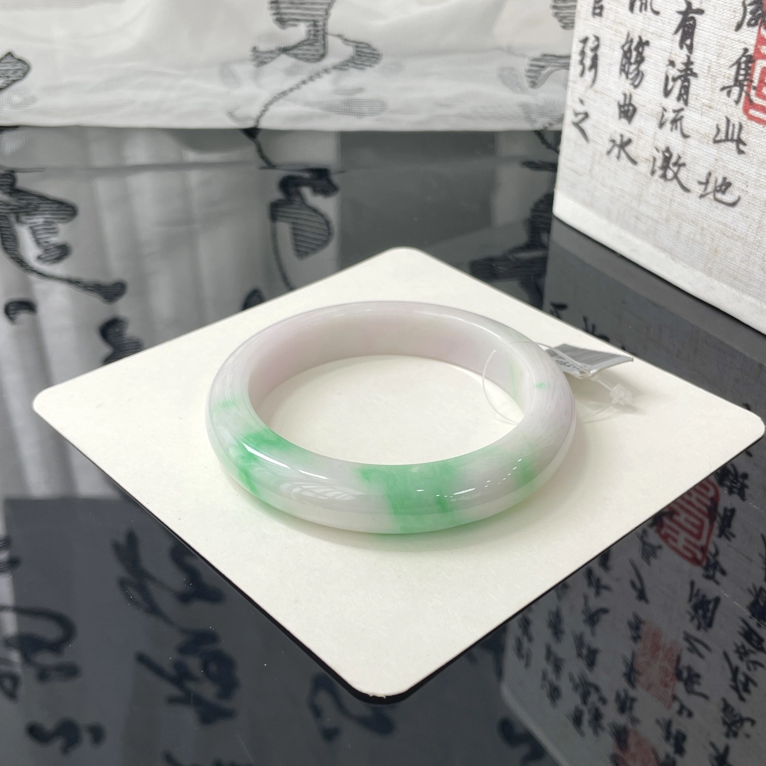 翠亨祥 翡翠 正圈 细糯化紫罗兰 糯种 新中式 国潮国风 温润款手镯 女款