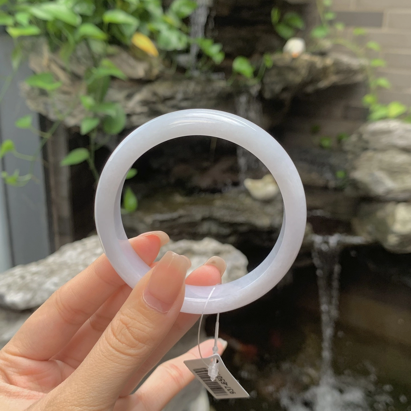 翠亨祥 大气气质细糯淡紫底 糯种 翡翠手镯 女款