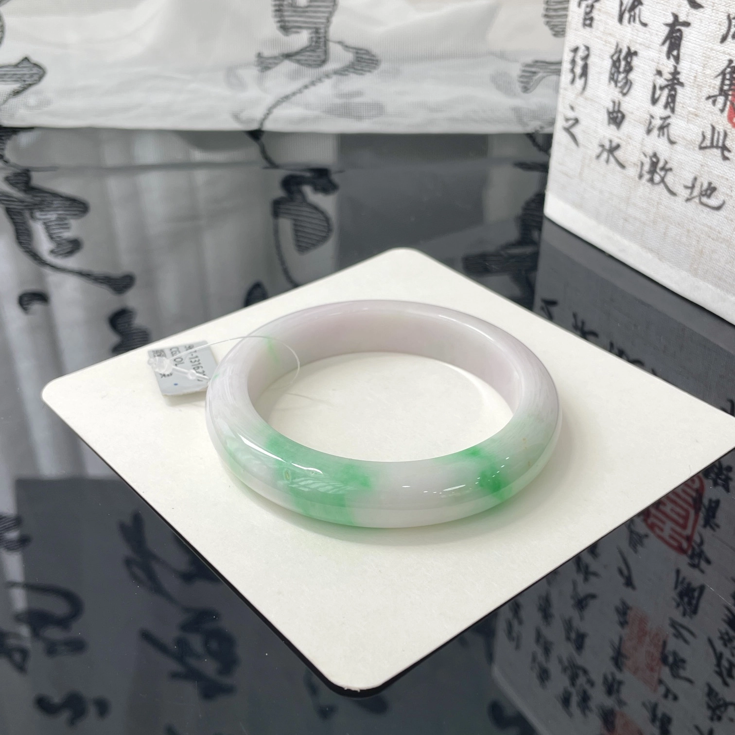 翠亨祥 翡翠 正圈 细糯化紫罗兰 糯种 新中式 国潮国风 温润款手镯 女款