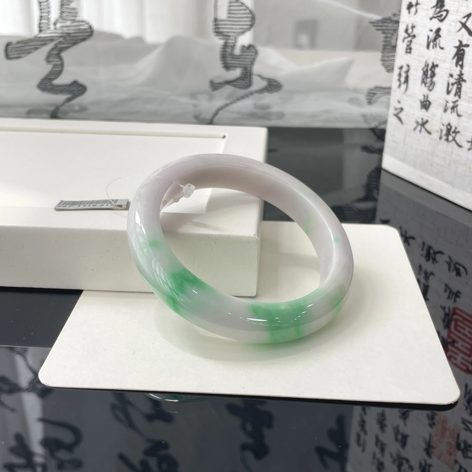 翠亨祥 翡翠 正圈 细糯化紫罗兰 糯种 新中式 国潮国风 温润款手镯 女款