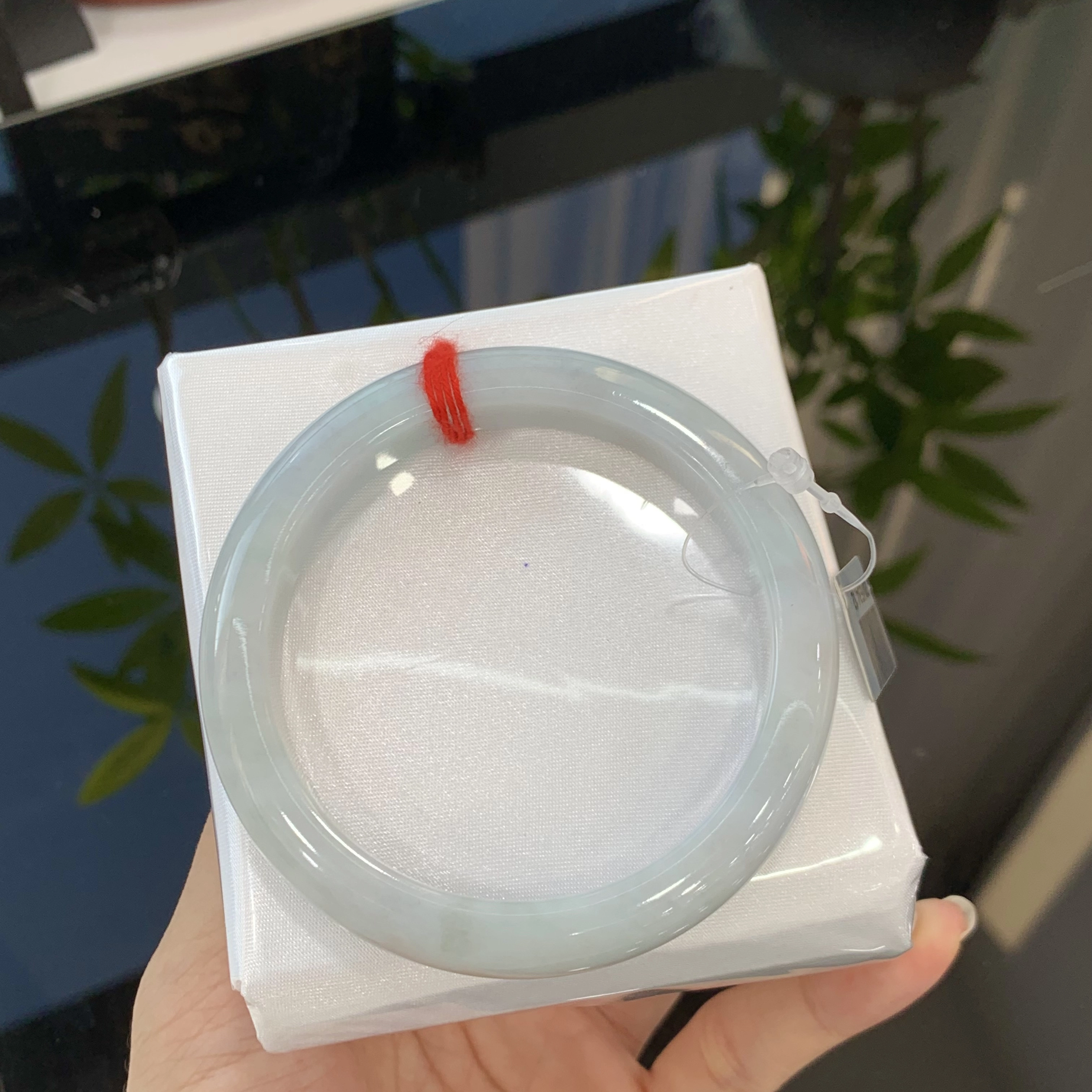 翠亨祥 翡翠新中式 温润气质款 国风 牛奶蓝底 糯种 手镯 女款