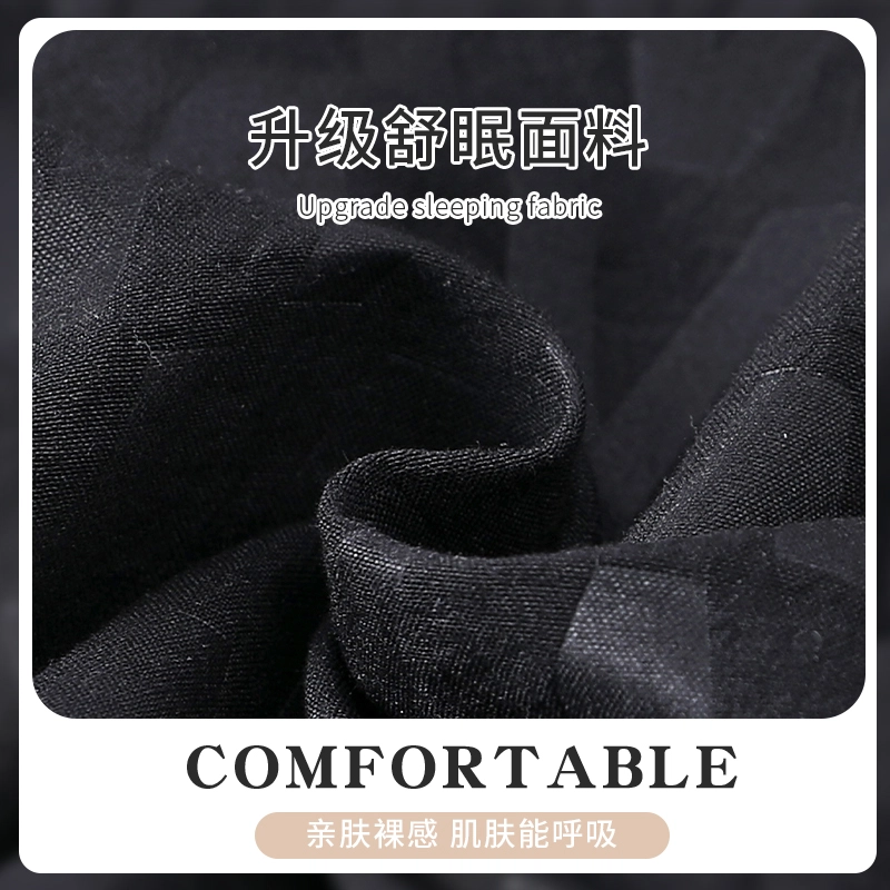 俏霓桐 简约卡通可爱舒适可外穿家居服睡衣套装 男款 图色