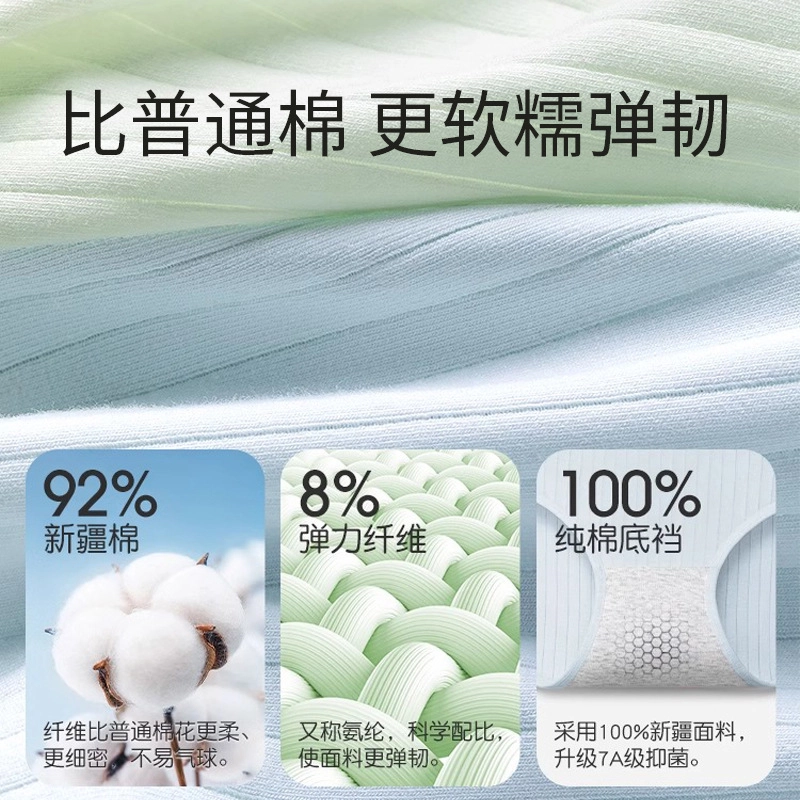 巴迪高 免洗灭菌独立包装条纹款高腰一次性内裤 女款 组合装