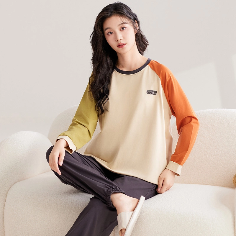 俏霓桐 可爱甜美休闲舒适可外穿家居服睡衣套装 女 图色