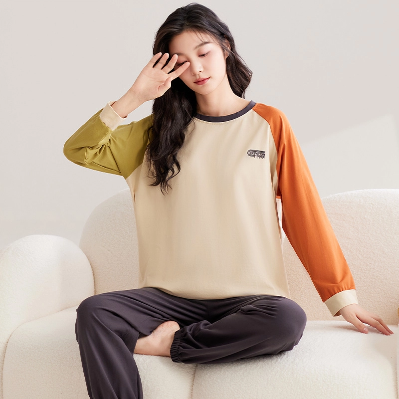俏霓桐 可爱甜美休闲舒适可外穿家居服睡衣套装 女 图色